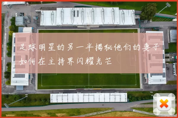 足球明星的另一半揭秘他们的妻子如何在主持界闪耀光芒